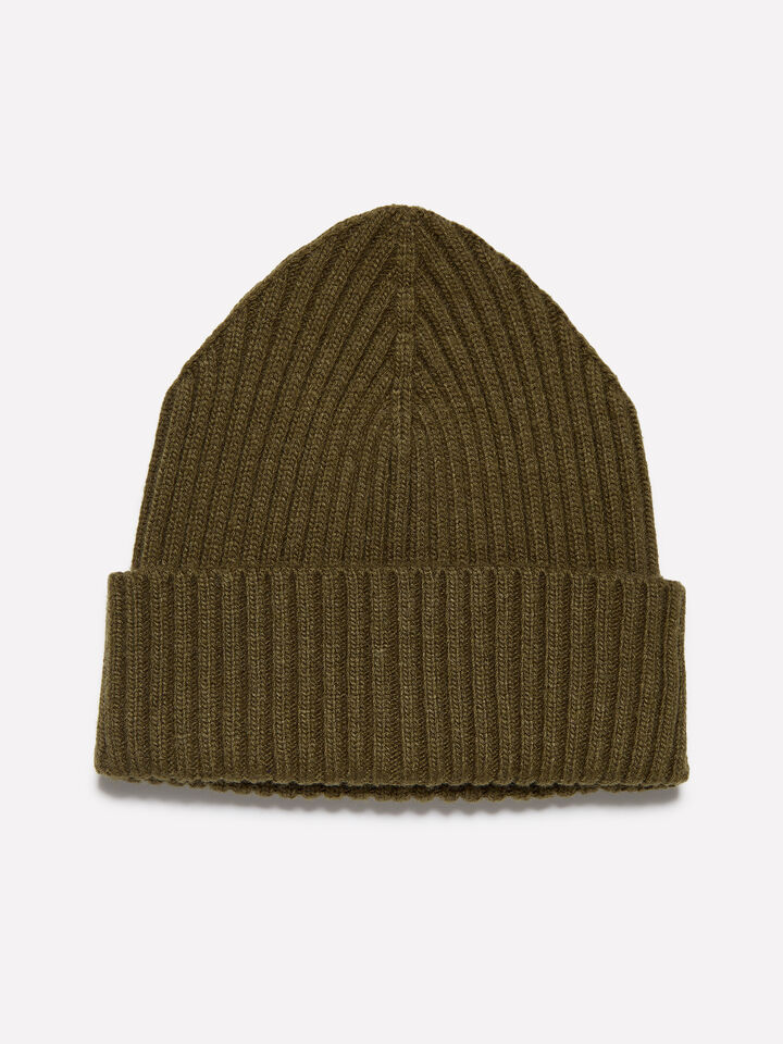 Berretto in maglia marrone - cappelli da uomo - Marrone Scuro | Sisley image number 1